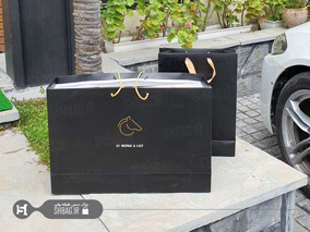 ساک دستی مشکی مات مزونی